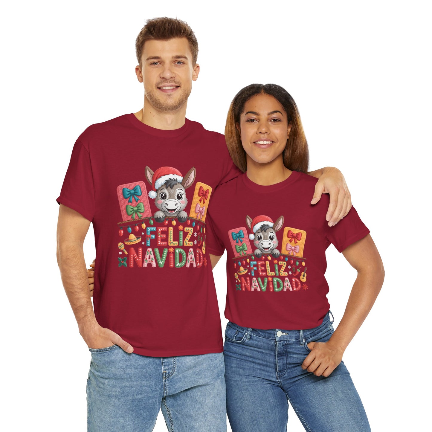 Feliz Navidad Donkey Christmas T-Shirt