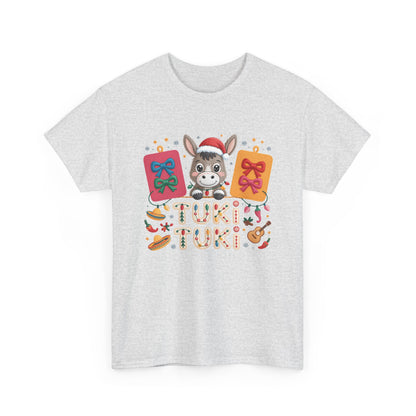 Donkey Christmas Tee - "Tuki Tuki" Festive Holiday Shirt