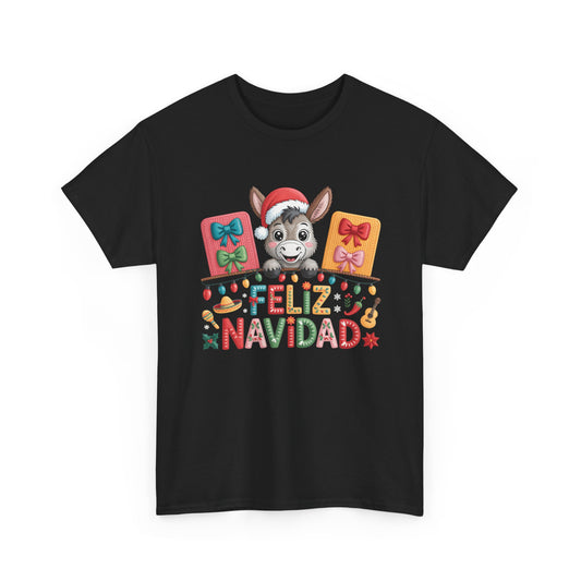 Feliz Navidad Donkey Christmas T-Shirt