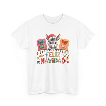 Feliz Navidad Donkey Christmas T-Shirt