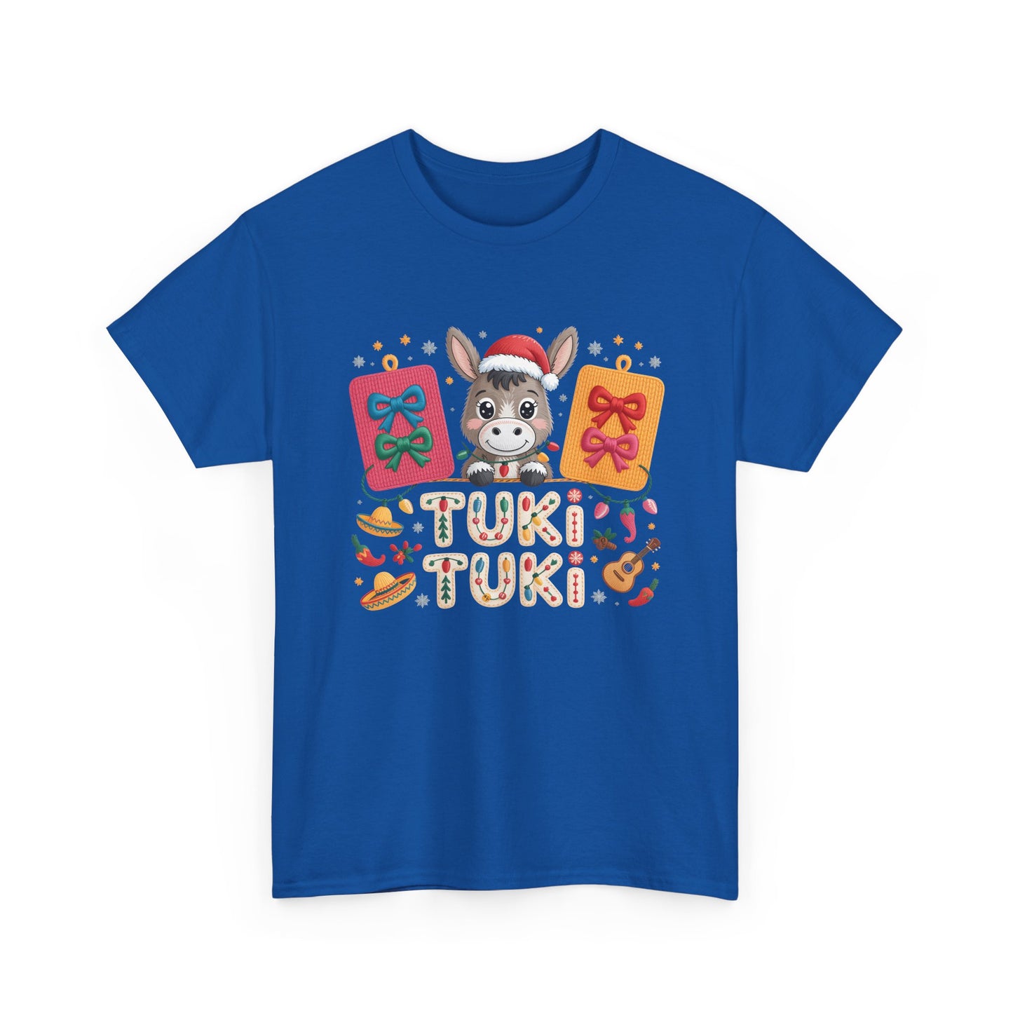 Donkey Christmas Tee - "Tuki Tuki" Festive Holiday Shirt