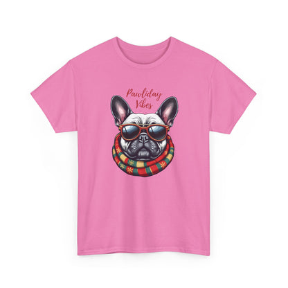 Chic Dog Lover Tee - 'Pawliday Vibes' Unisex Heavy Cotton T-Shirt