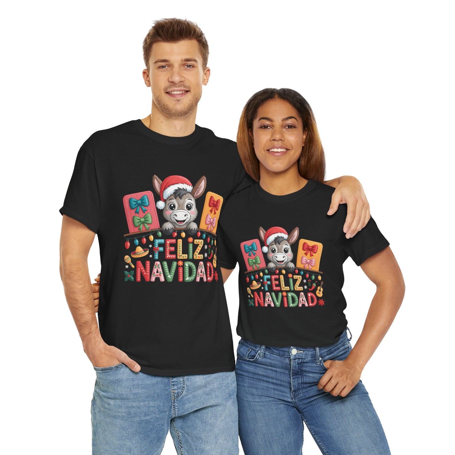 Feliz Navidad Donkey Christmas T-Shirt