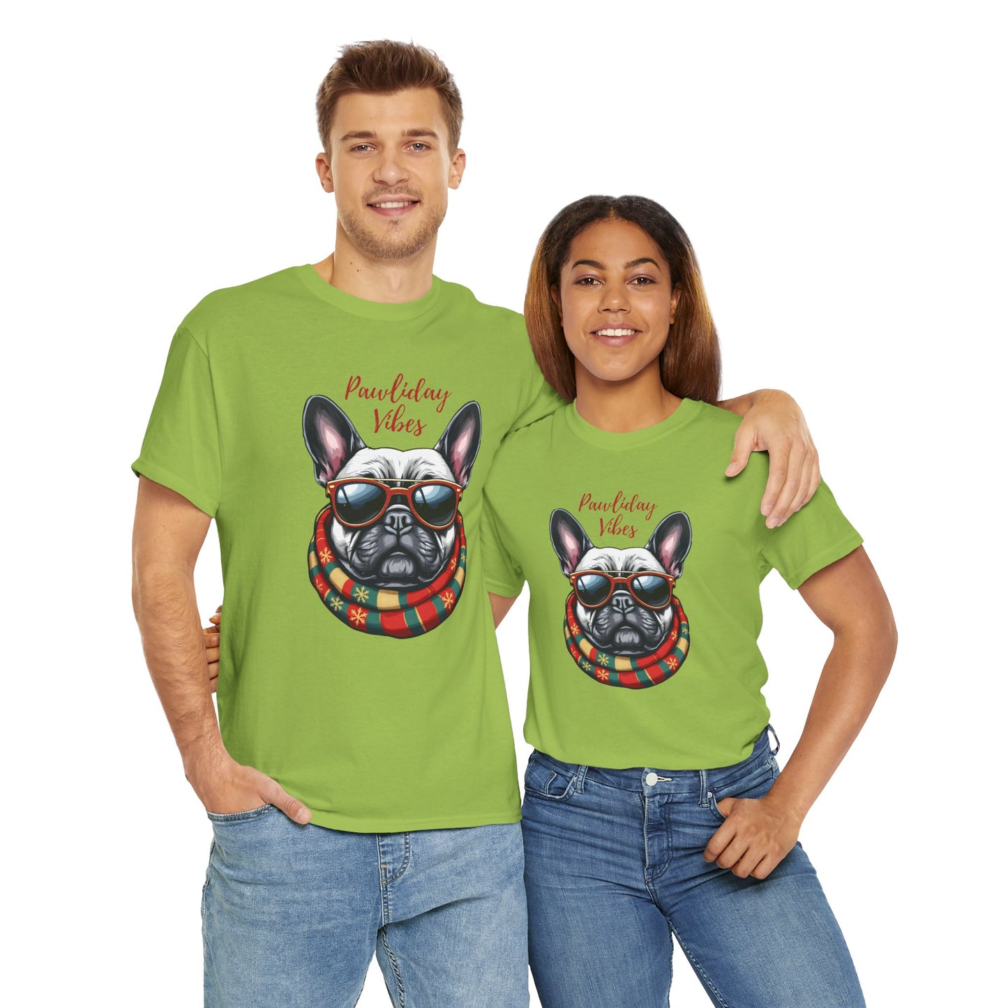 Chic Dog Lover Tee - 'Pawliday Vibes' Unisex Heavy Cotton T-Shirt