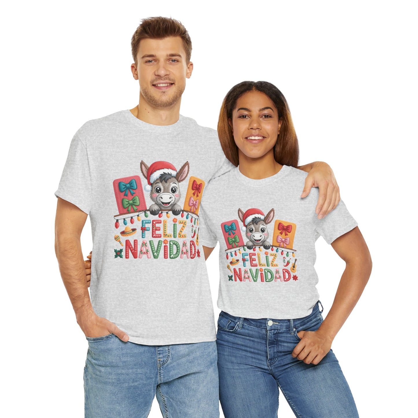 Feliz Navidad Donkey Christmas T-Shirt