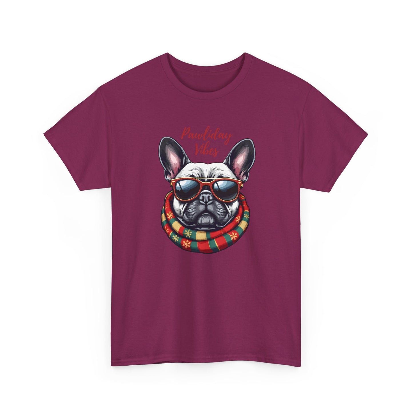 Chic Dog Lover Tee - 'Pawliday Vibes' Unisex Heavy Cotton T-Shirt