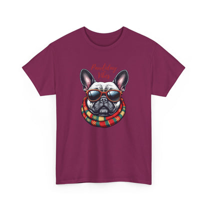 Chic Dog Lover Tee - 'Pawliday Vibes' Unisex Heavy Cotton T-Shirt