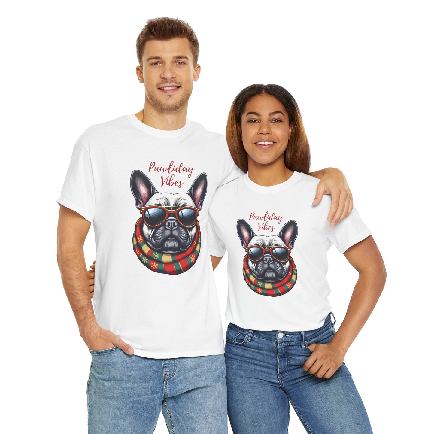Chic Dog Lover Tee - 'Pawliday Vibes' Unisex Heavy Cotton T-Shirt