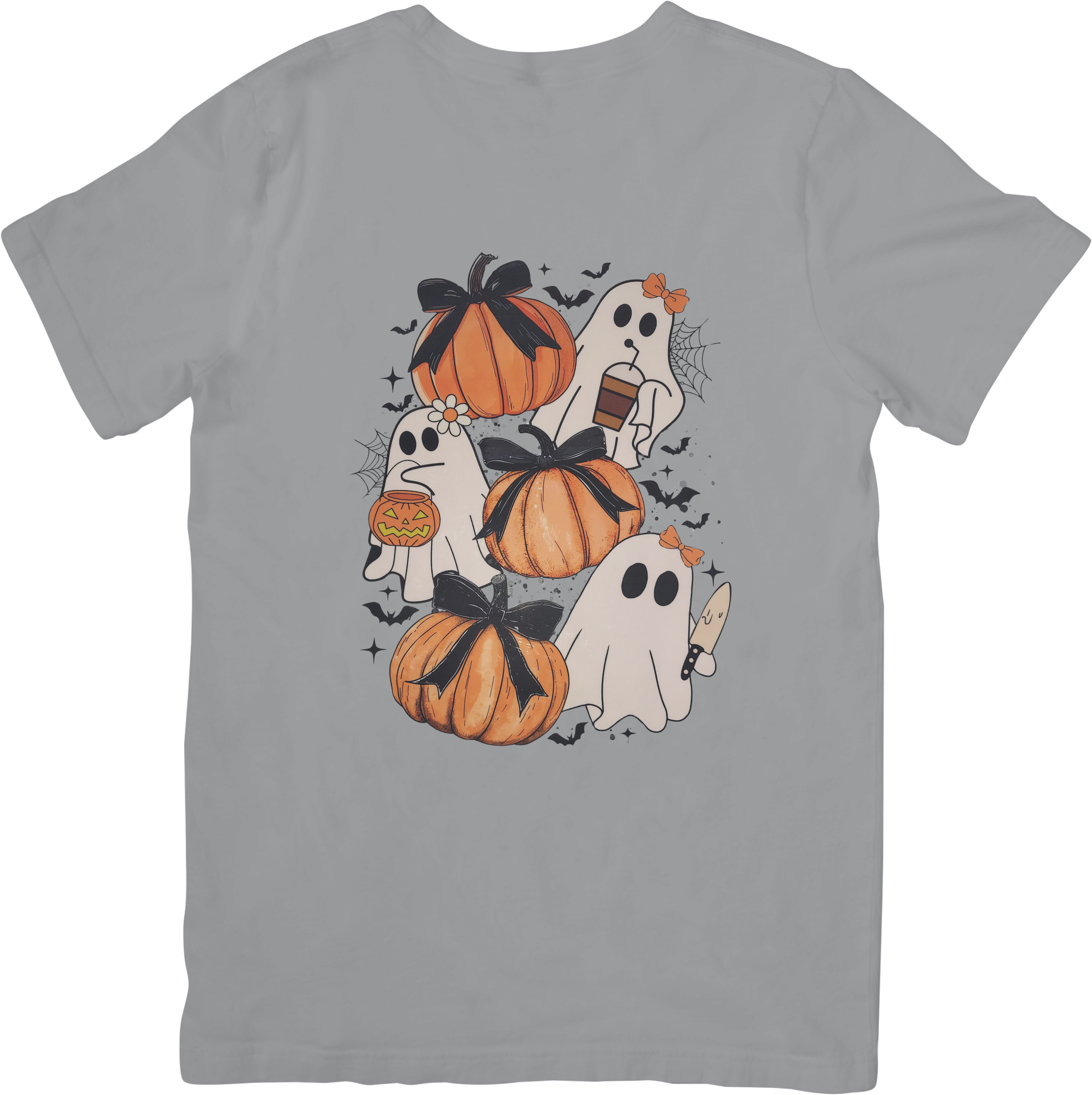 Ghostly Girls Halloween Squad Tee | Spooky Cute Pumpkin Patch Besties T-Shirt