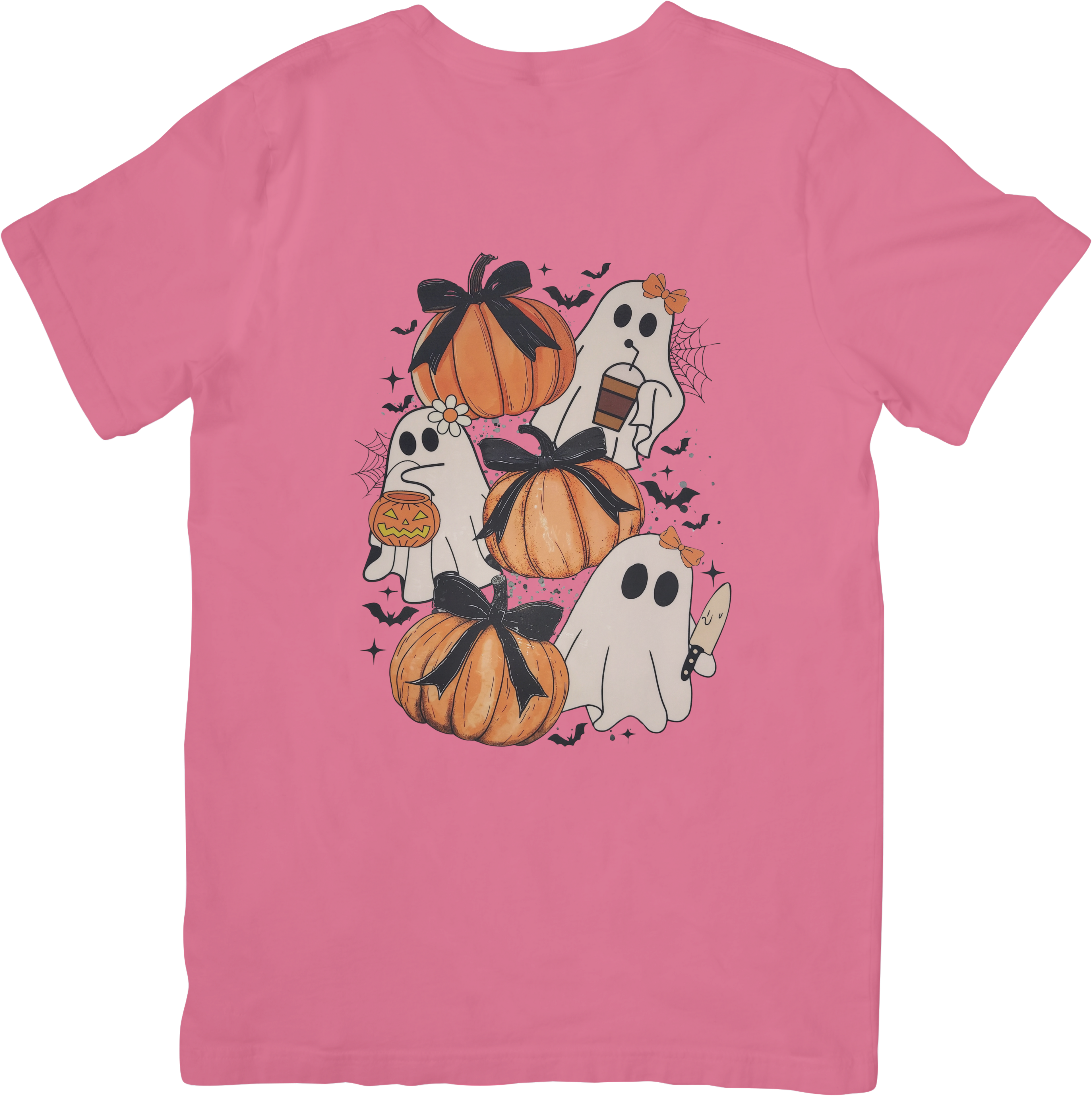 Ghostly Girls Halloween Squad Tee | Spooky Cute Pumpkin Patch Besties T-Shirt