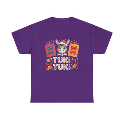 Donkey Christmas Tee - "Tuki Tuki" Festive Holiday Shirt