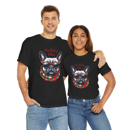 Chic Dog Lover Tee - 'Pawliday Vibes' Unisex Heavy Cotton T-Shirt