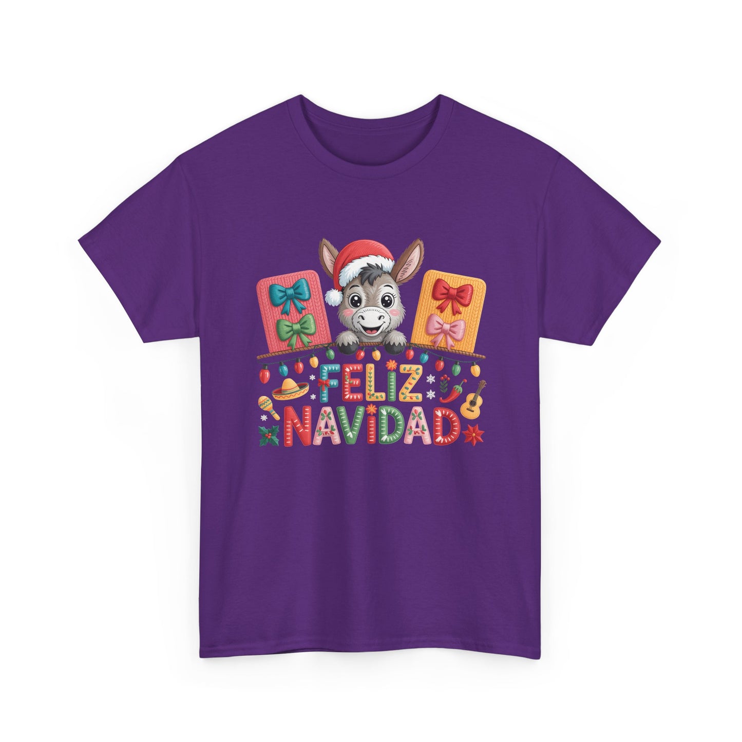 Feliz Navidad Donkey Christmas T-Shirt
