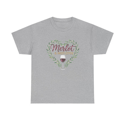 Merlot & Mistletoe Unisex Tee - Romantic Holiday Gift