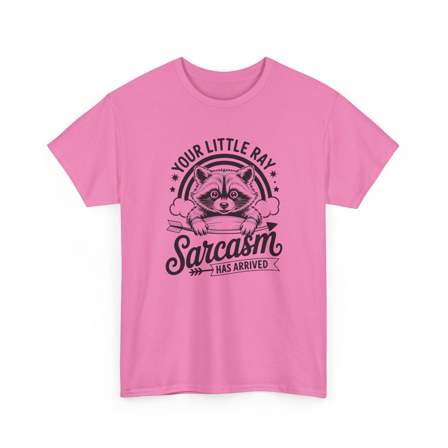 Sarcastic Raccoon T-Shirt — "Your Little Ray of Sarcasm Has Arrived" Graphic Tee