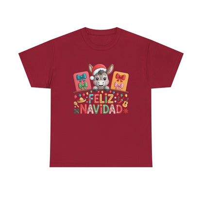 Feliz Navidad Donkey Christmas T-Shirt