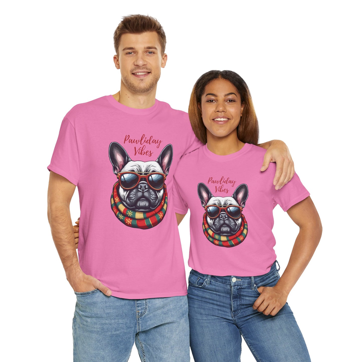 Chic Dog Lover Tee - 'Pawliday Vibes' Unisex Heavy Cotton T-Shirt