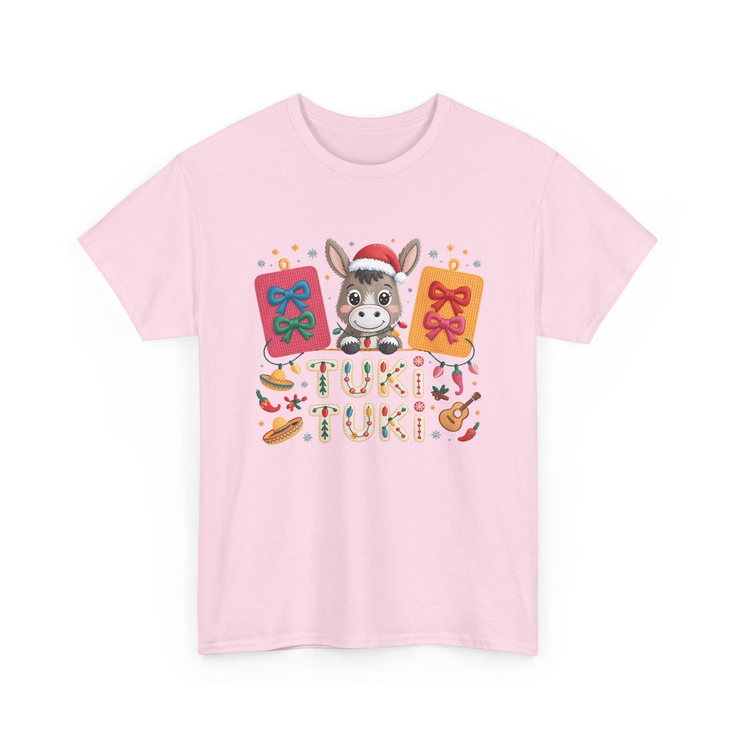 Donkey Christmas Tee - "Tuki Tuki" Festive Holiday Shirt
